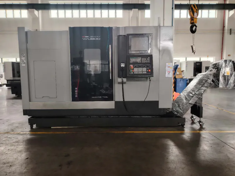 JSWAY WU800 6 Axes Interpolate Y-Axis Dual Electric Spindle Dual Upper Power Turret Machine