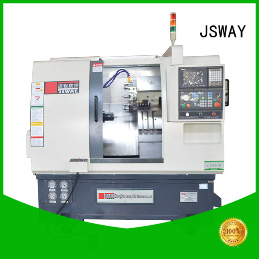 أسعار مخرطة CNC احترافية جديدة من JSWAY مع غراب خلفي لمكان العمل