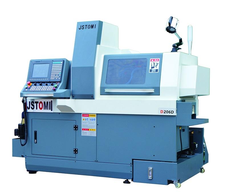6 axis D206 double electric spindle high efficiency Swiss type cnc lathe torno suizo