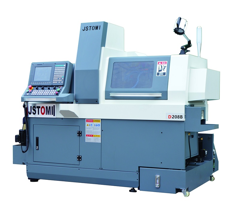 8 axis High speed precision small swiss type CNC lathe machine price D208