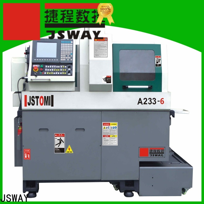 JSWAY twin swiss style lathe for factory