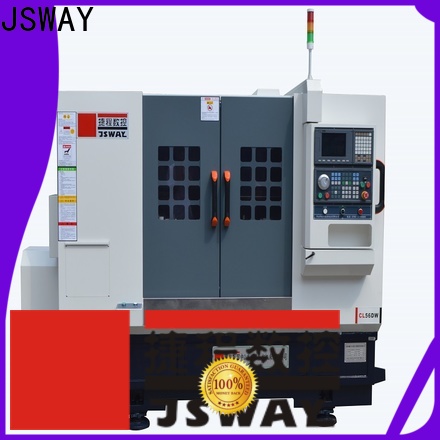 JSWAY horizontal mini cnc lathe with tailstock for factory